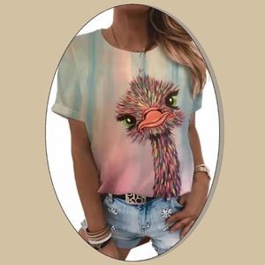 - Super Cute Ostrich Pastel Tee